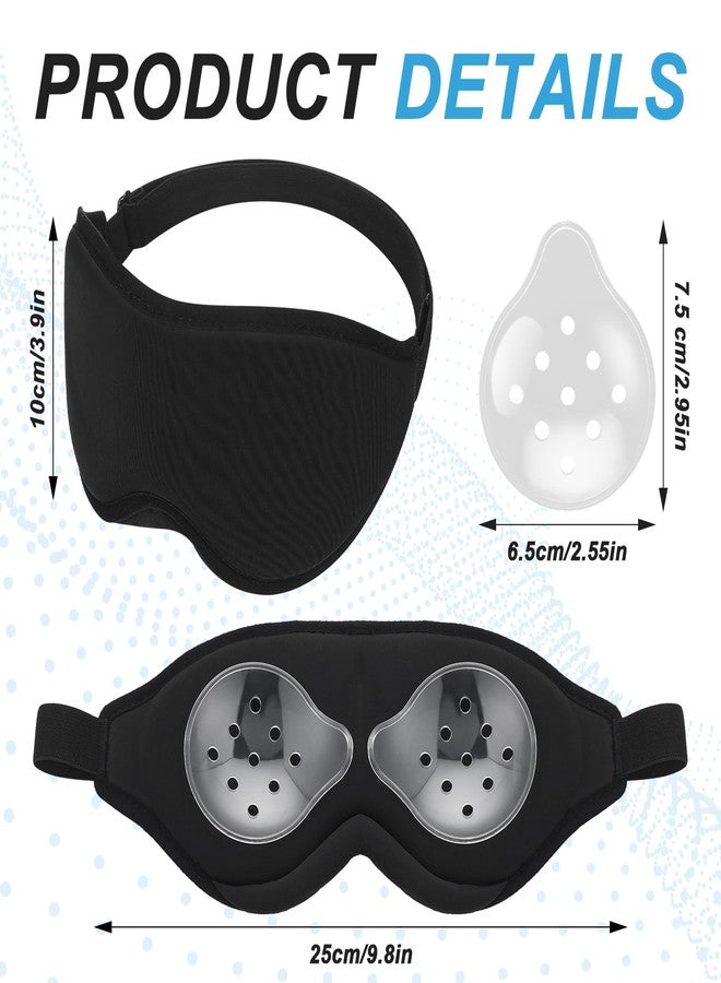 Geiserailie 2 Pack Eye Shield After Cataract Surgery Sleep Mask with Shield Breathable Eye Cover with Extended Elastic Strap for Sleeping After Surgery - Image 2
